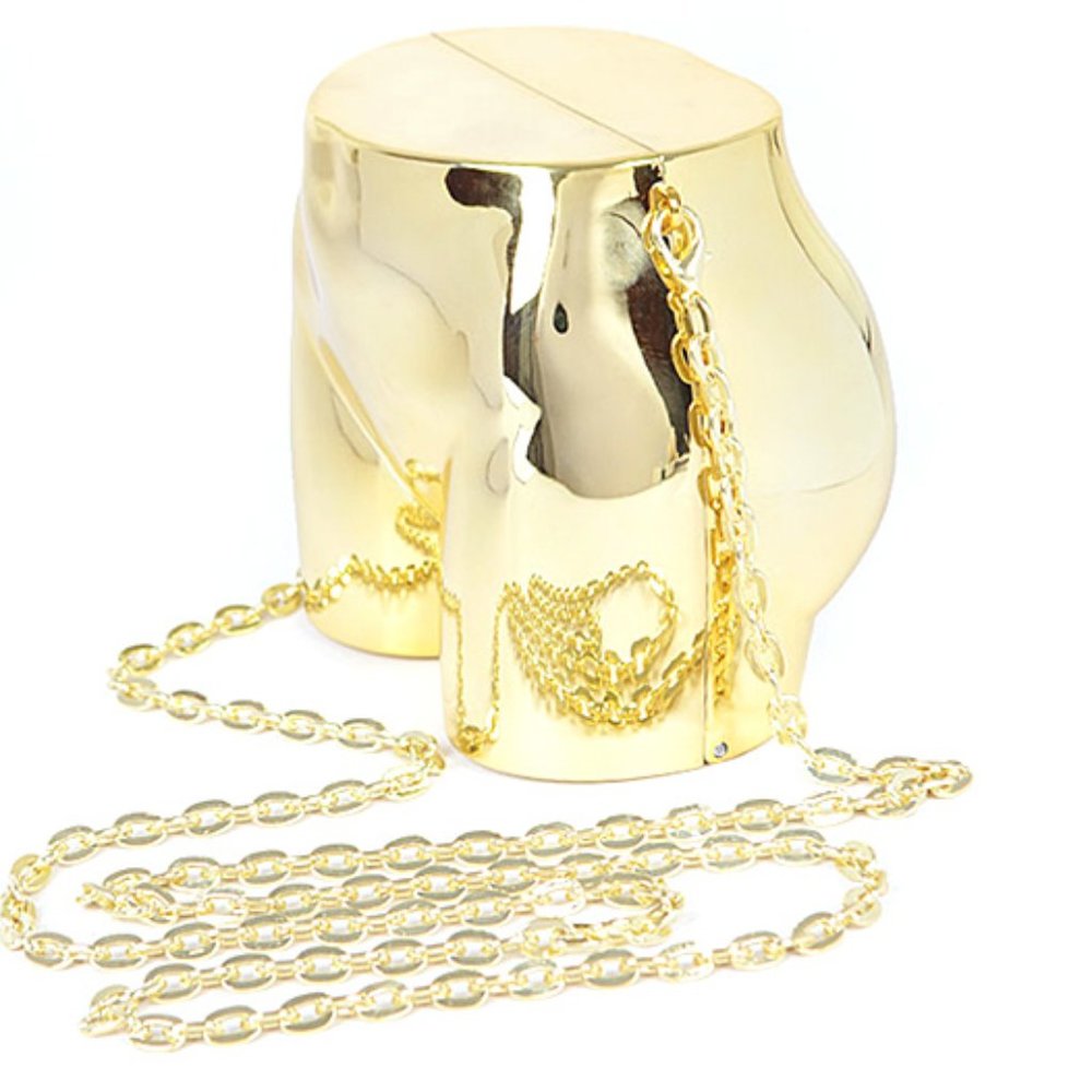 BNWT Brand New Butt Molded Acrylic Clutch Bag Crossbody Bag Swing Bag